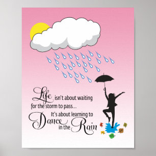 Poster Danse dans la pluie