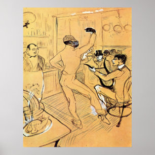 Poster Danse de Chocolat par Toulouse-Lautrec