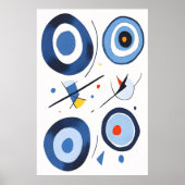 Poster Danse de cote circulaire Abstraite (Devant)