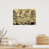 Poster Danse De La Mort Par Michael Wolgemut 1493 (Cuisine)