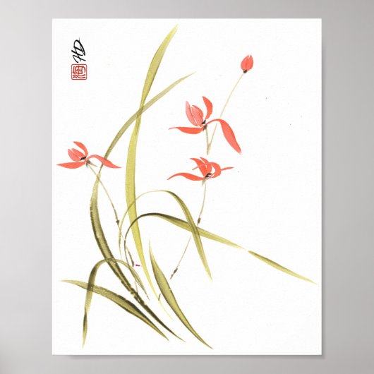 Poster Danse de l'orchidée écarlate (Devant)
