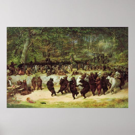 Poster Danse de l'ours par William Holbrook Beard (Devant)