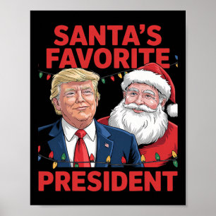 Poster Danse de Noël du président préféré du Père Noël Sa