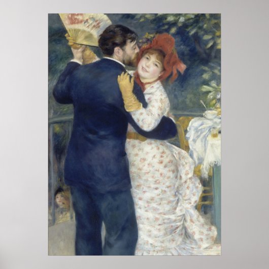 Poster Danse de Pays - Renoir Impressionniste peinture (Devant)