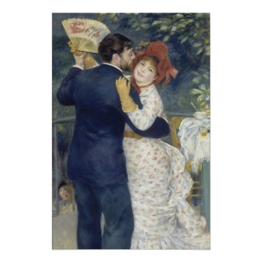 Poster Danse de Pays - Renoir Impressionniste peinture (Devant)