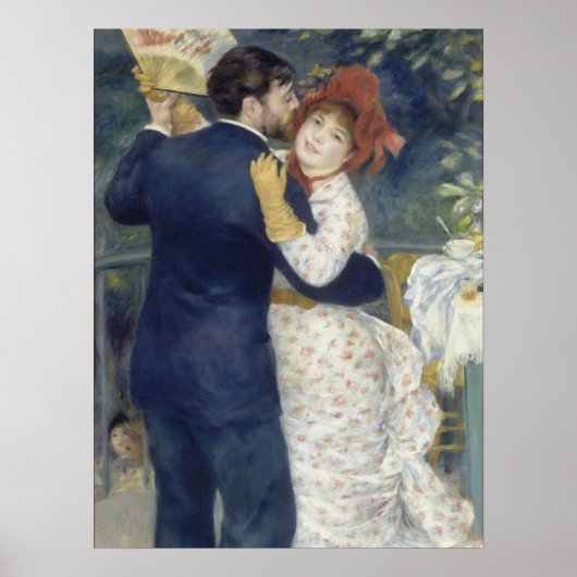 Poster Danse de Pays - Renoir Impressionniste peinture (Devant)