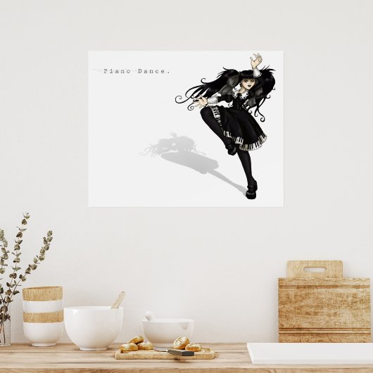 Poster Danse de piano (Cuisine)