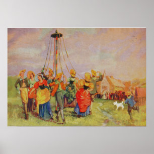 Poster Danse de premier mai autour du mât