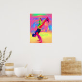 Poster Danse de rue, Arc-en-ciel, Radial (Cuisine)