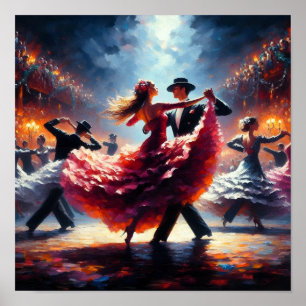 Poster Danse de Swing Ballroom Danse Danse