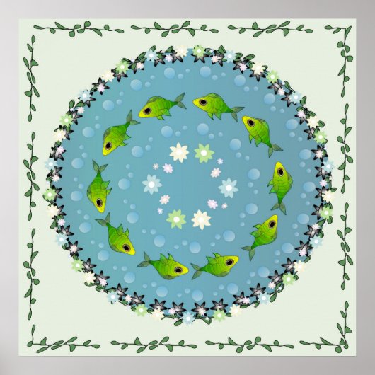 Poster Danse d'eau de poisson (Devant)