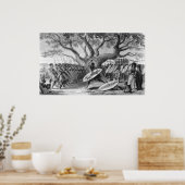 Poster Danse des Landeens, ou Zoulus (Cuisine)