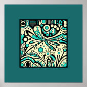 Poster Danse des libellules célestes - Art Print (Devant)