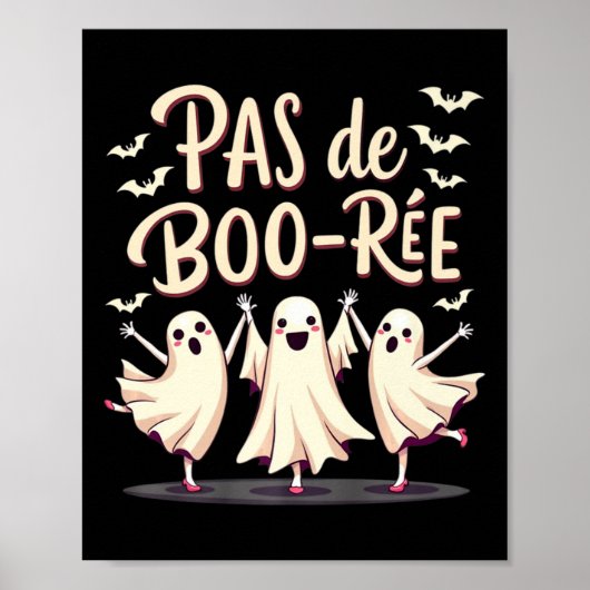 Poster Danse d'Halloween Pas De Boo-rée Ghost Ballet (Devant)
