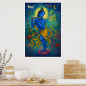 Poster Danse divine du Seigneur Krishna : Bliss éternels (Cuisine)