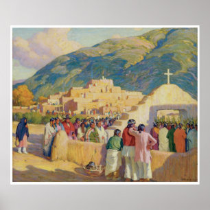 Poster Danse du coucher de soleil - Cérémonie du soleil d