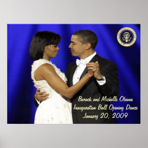Poster Danse du Président Obama Inauguration Ball Opening