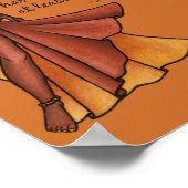 Poster Danse du ventre Citation chaque jour (Coin)