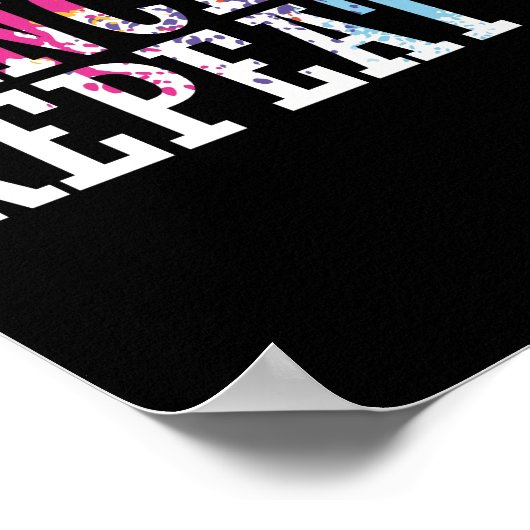 Poster danse "Eat Sleep Dance Repeat" (Coin)