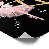 Poster Danse en 4e anniversaire Fille Ballet Party Danse (Coin)