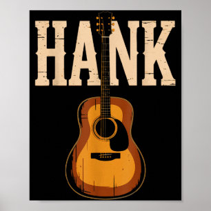 Poster Danse en ligne de style folk Hank musique country