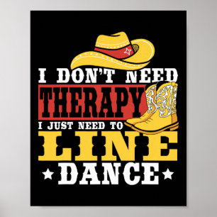 Poster Danse en ligne Je n’ai pas besoin de thérapie J’ai