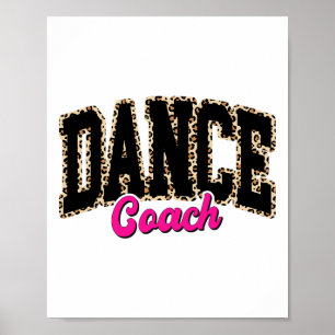 Poster Danse Entraîneur Leopard Danser Vie Filles Femmes