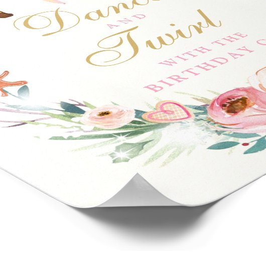 Poster Danse Et Twirl Avec La Fille Nutcracker Anniversai (Coin)