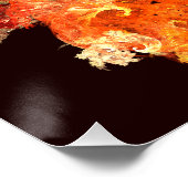 Poster Danse Feux d'artifice Art Abstrait (Coin)