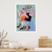 Poster Danse Flamant rose (Cuisine)