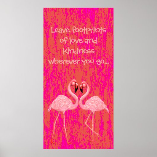 Poster Danse Flamant rose (Devant)
