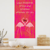 Poster Danse Flamant rose (Cuisine)