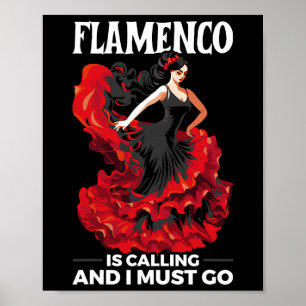 Poster Danse flamenco Danse espagnole Espagne Flamenco Da