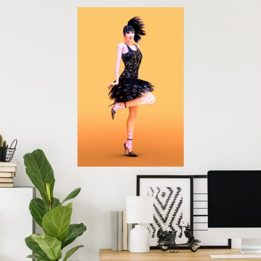 Poster Danse Flapper (Bureau à domicile)