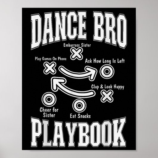 Poster Danse Frère Playbook Comp Dansant Drôle Fier Da (Devant)