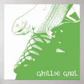 Poster Danse irlandaise Ghillie Girl Green (Devant)