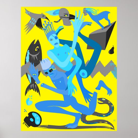 Poster Danse jaune (Devant)