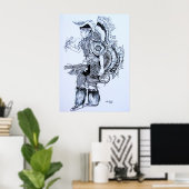 Poster Danse magique indienne Chants (Bureau à domicile)