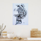 Poster Danse magique indienne Chants (Cuisine)