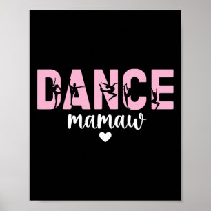 Poster Danse Mamaw D'Une Danse Mamaw Grand-Maman Danse Ma