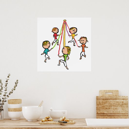 Poster Danse Maypole (Cuisine)