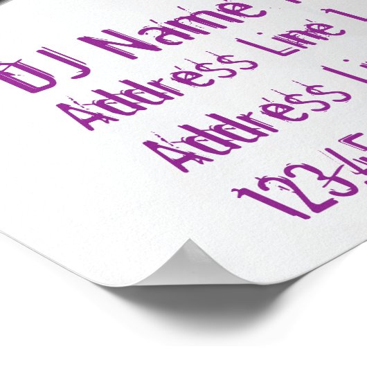 Poster Danse Modèle (Coin)