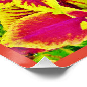 Poster Danse Motif Feuille (Coin)