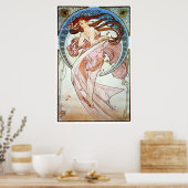 Poster Danse, Mucha (Cuisine)