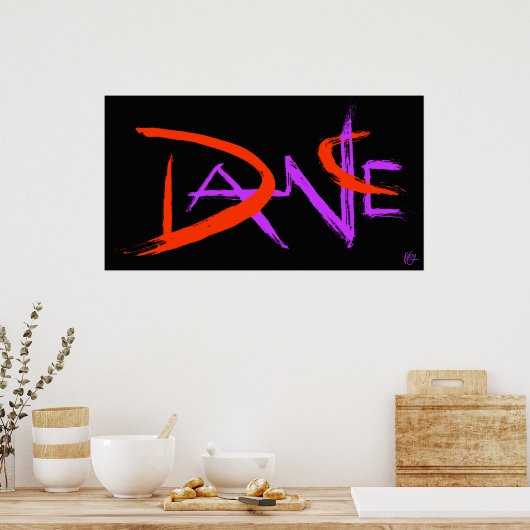 Poster Danse noire (Cuisine)