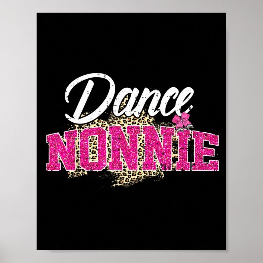 Poster Danse nonnie léopard drôle danse nonnie mère (Devant)