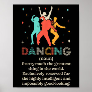 Poster Danse Noun Définition Drôle Danseuse Danse Dictée