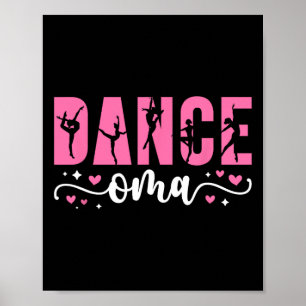Poster Danse Oma Danseuse Oma Dansant Oma Grandma 1