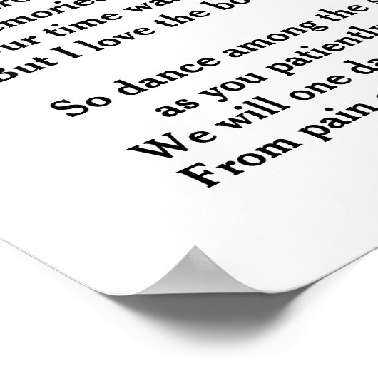 POSTER DANSE PARMI LES ÉTOILES MON AMI (Coin)