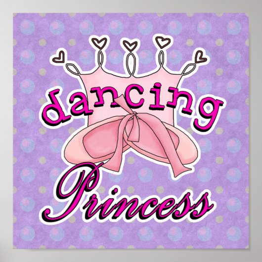 Poster Danse Princesse Ballet Design (Devant)